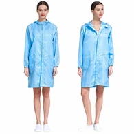 Cleanroom ESD xavfsiz laboratoriya paltolari